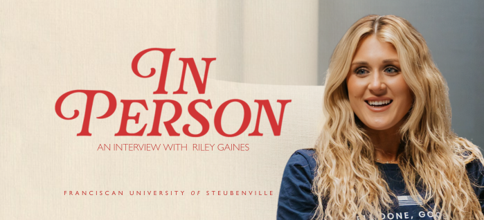 In Person with Riley Gaines - Franciscan University Faith & Reason